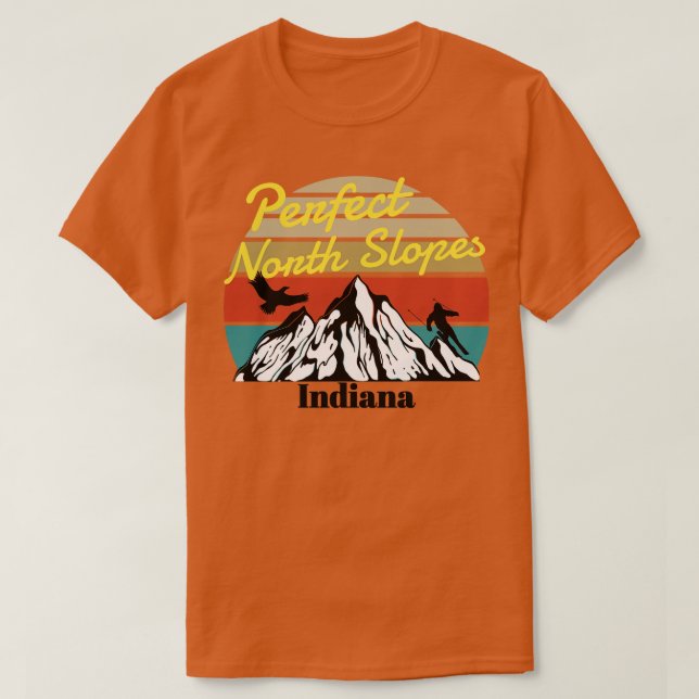 Camiseta Perfect North Slopes ski Indiana (Frente do Design)