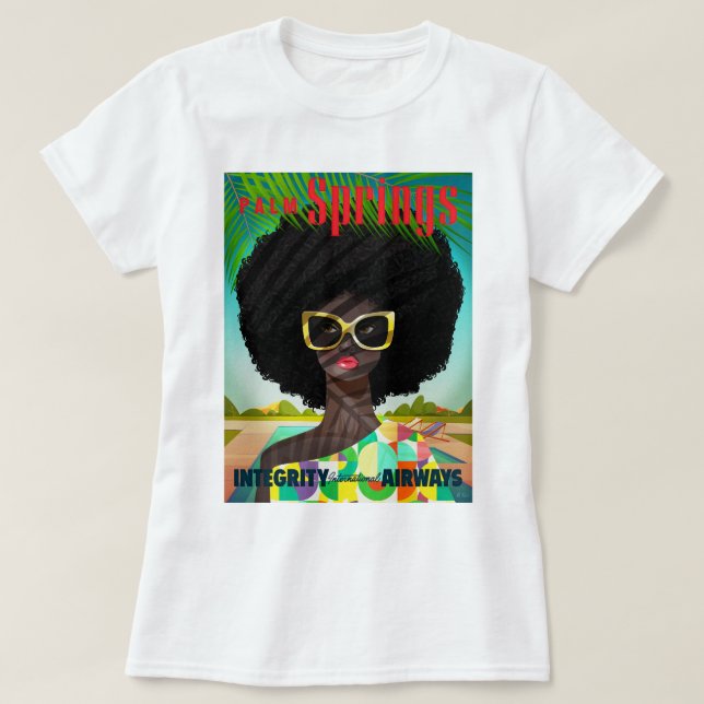 Camiseta Perfectamente Palm Springs Feminino (Frente do Design)