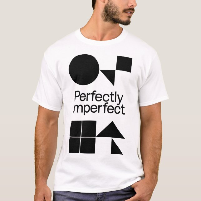Camiseta Perfectly Imperfect - Geometric Harmony (Frente)