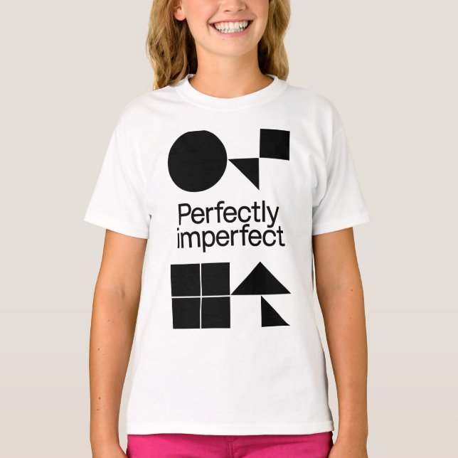 Camiseta Perfectly Imperfect - Geometric Harmony (Frente)