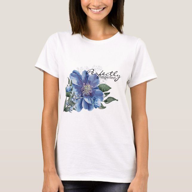 Camiseta Perfectly Imperfect Personalized modern TShir (Frente)