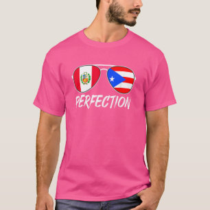 Camiseta Perfeição porto-riquenha Perfeição Peruana Óculos 