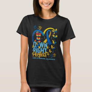 Camiseta Perfeito à Direita Síndrome de Down Conscientizaçã
