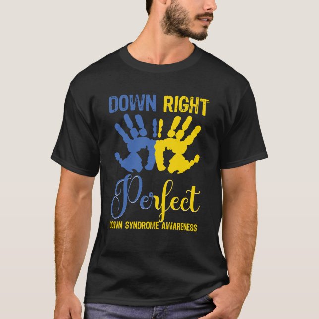 Camiseta Perfeito de Verdade, Conscientização sobre a Síndr (Frente)