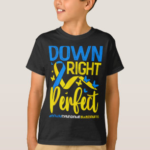 Camiseta Perfeito para baixo consciência do síndrome de dow