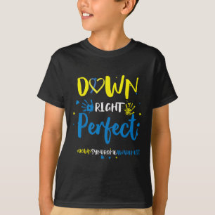 Camiseta Perfeito para Baixo - para Baixo Sindroma Sensibil