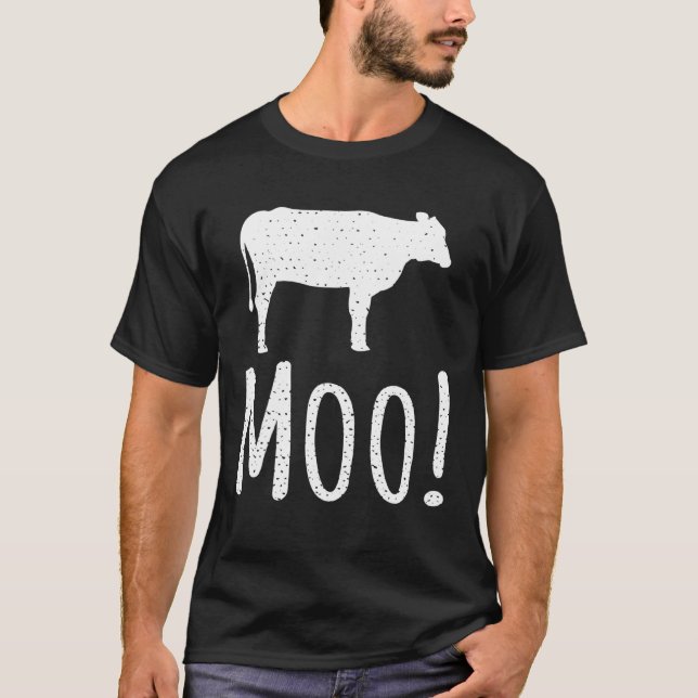 Camiseta Perfeito Para Fãs de Vaca Eu Muge (Frente)
