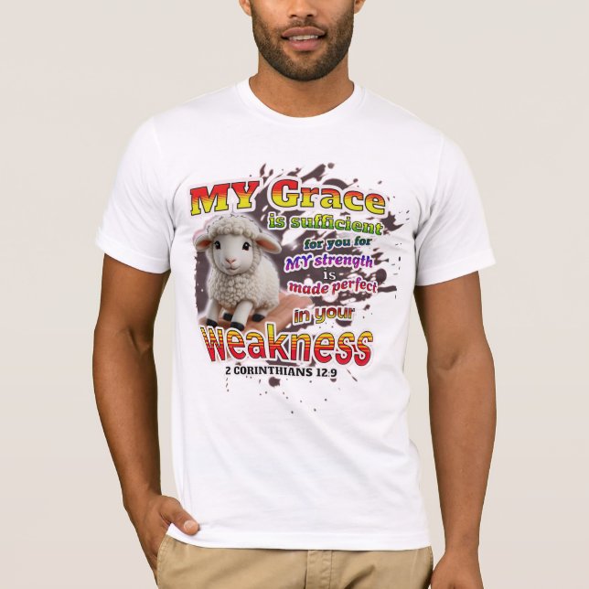 Camiseta Perfeto em fraqueza (Frente)