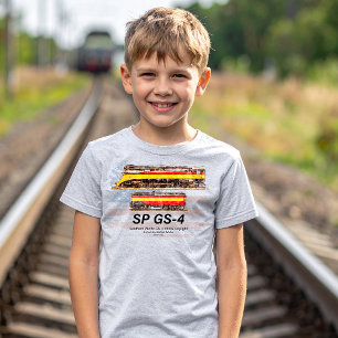 Camiseta Perfil da Locomotiva de Luz do Dia GS-4 do Pacífic