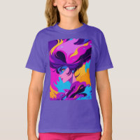 Perfil de Anime Feminino Dinâmico em Pinks Brilhan