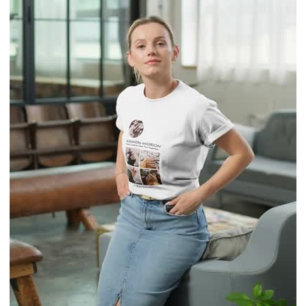 Camiseta Perfil de Mídia Social de Colagem de Fotos do Inst