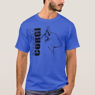 Camiseta Perfil de Perfil de Galês Galês Cachorro Cachorro3