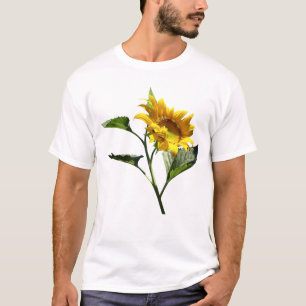 Camiseta Perfil de um T-Shirt girassol