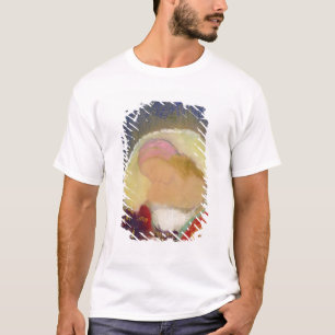 Camiseta Perfil de uma menina com flores, c.1900