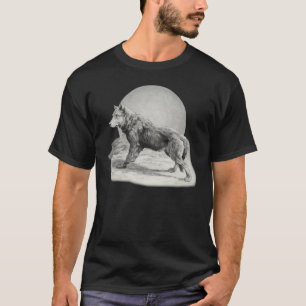 Camiseta Perfil de Wolf Moon