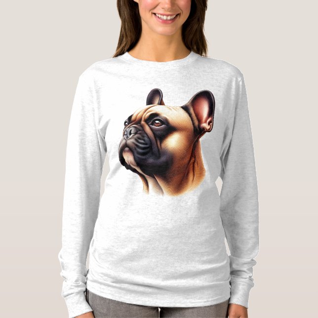 Camiseta Perfil do cão Boxer (Frente)