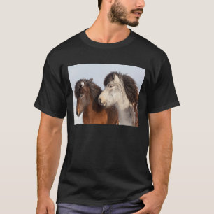Camiseta Perfil do cavalo islandês, Islândia