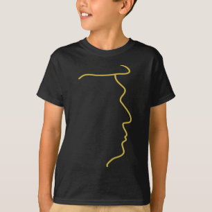 Camiseta Perfil Dourado de Trump (grande)