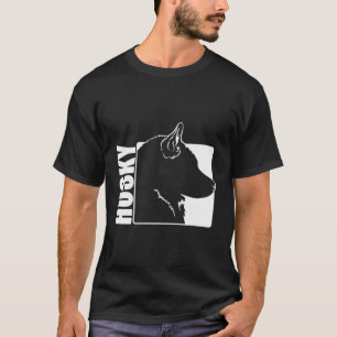 Camiseta Perfil Siberiano Cachorro Mamãe Engraçado Sled Do