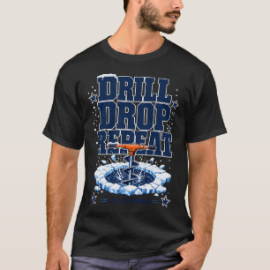 Camiseta Perfuração, afundamento, repetição, pescador
