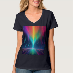 Camiseta Perfuração de Arco-Íris