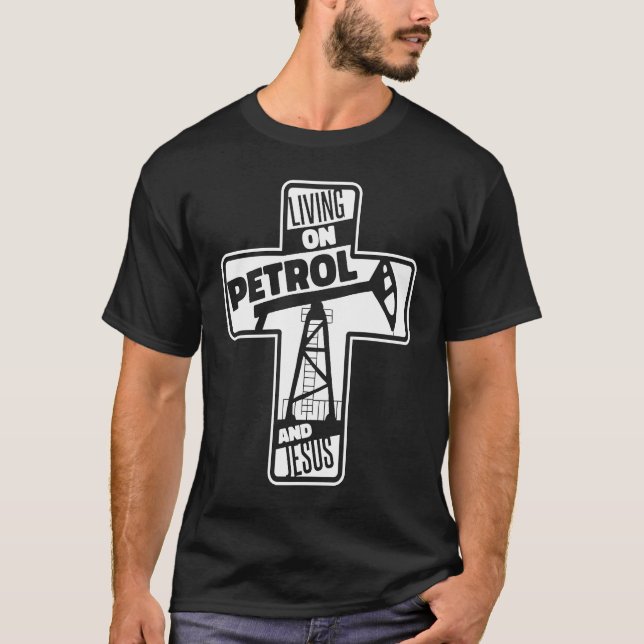 Camiseta Perfuração de óleo de fracker de perfuração de cam (Frente)