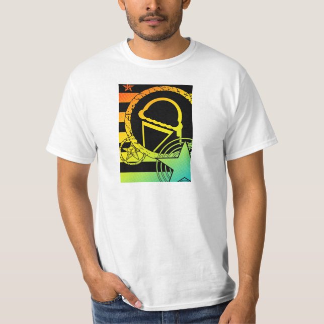 Camiseta perfuração de sorvete punk (Frente)