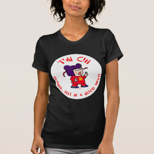Camiseta perfuração do ji do t'ai do qui da TAI mas em um