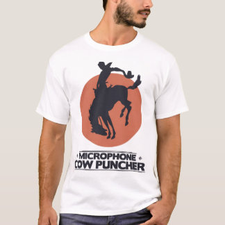 Camiseta Perfurador da vaca do microfone