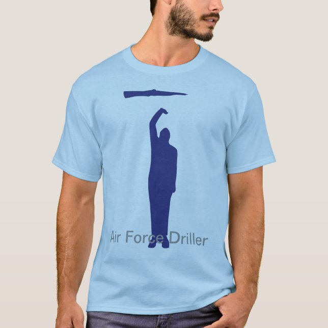 Camiseta Perfurador T da força aérea (Frente)
