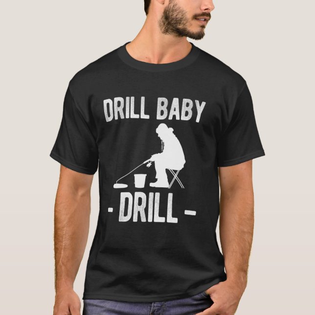 Camiseta Perfure Bebê Perfure Pesca no Gelo (Frente)