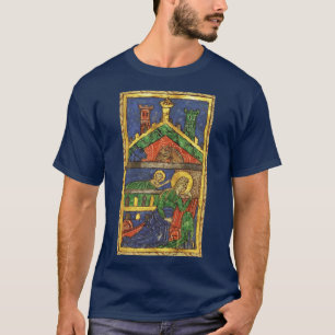 CAMISETA PERGAMINHO ANTIGO DO NATAL DA NATIVIDADE