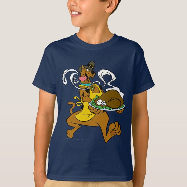 Camiseta Pergrim Scooby-Doo Com A Turquia (Frente)