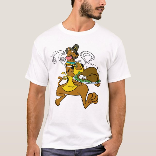 Camiseta Pergrim Scooby-Doo Com A Turquia (Frente)