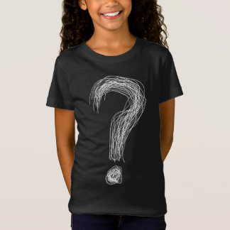 Camiseta Pergunta de Rabisco Confuso Marca de Interrogação