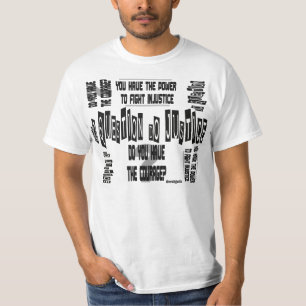 Camiseta Pergunta Justiça T-Shirt