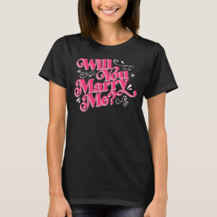 Camiseta Pergunta surpresa sobre o Casado de Proposta de Ca
