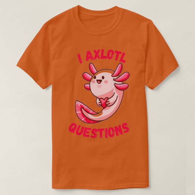 Camiseta Perguntas axlotl (Frente do Design)