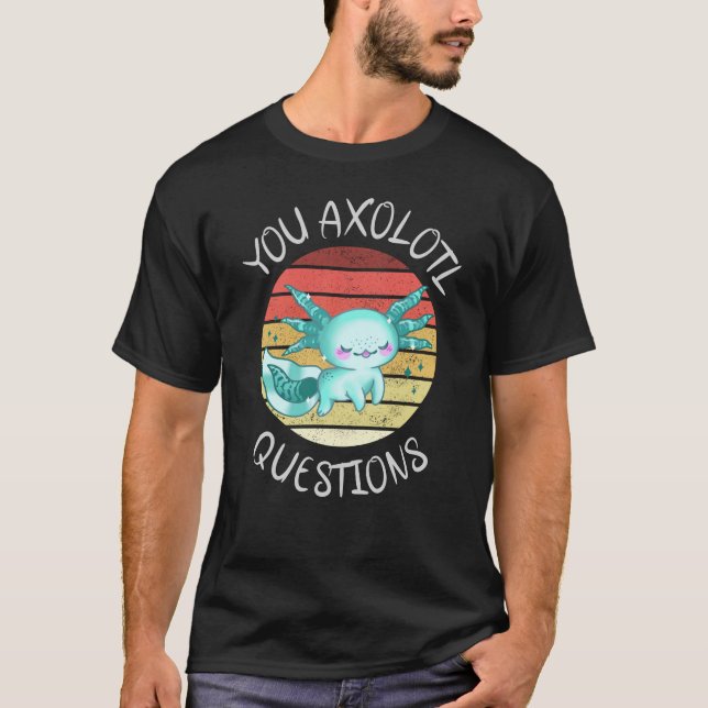 Camiseta Perguntas axolotl (Frente)