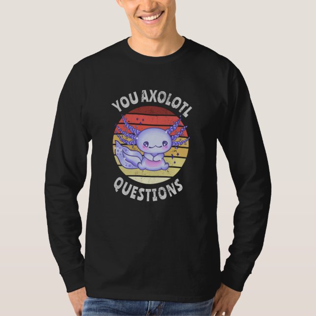 Camiseta Perguntas axolotl (Frente)