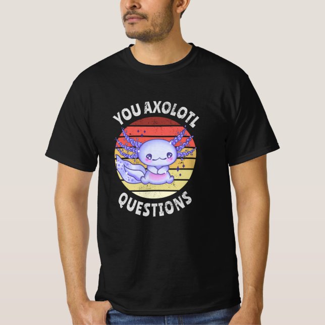 Camiseta Perguntas axolotl (Frente)