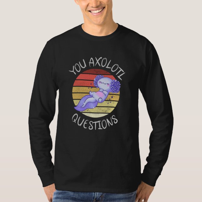 Camiseta Perguntas axolotl (Frente)