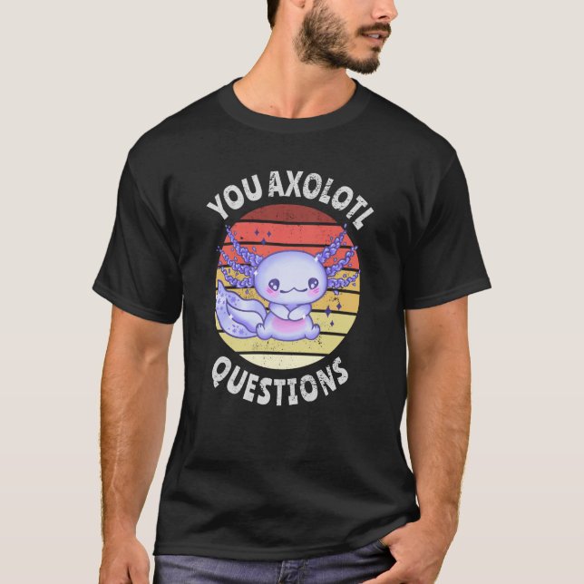 Camiseta Perguntas axolotl (Frente)