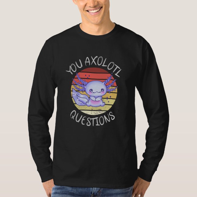 Camiseta Perguntas axolotl (Frente)
