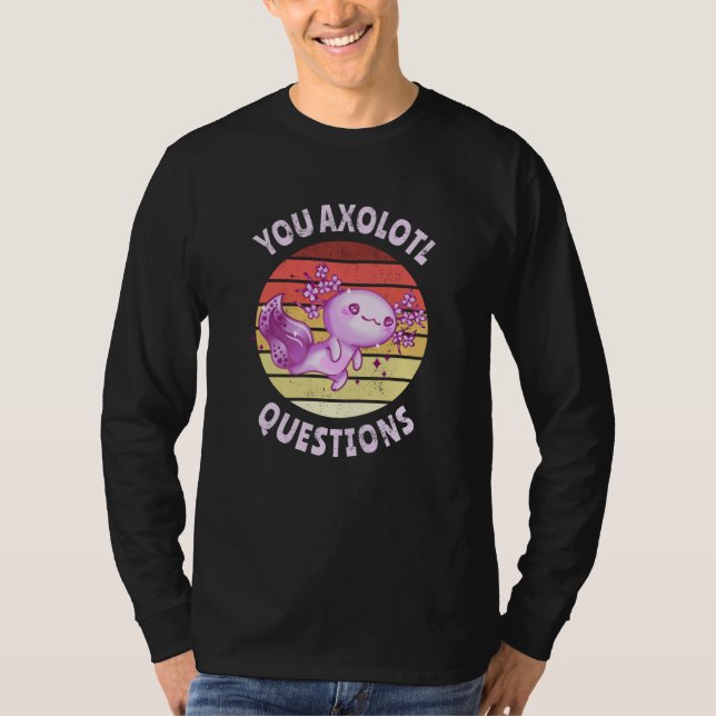 Camiseta Perguntas axolotl (Frente)