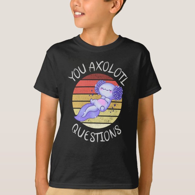 Camiseta Perguntas axolotl (Frente)