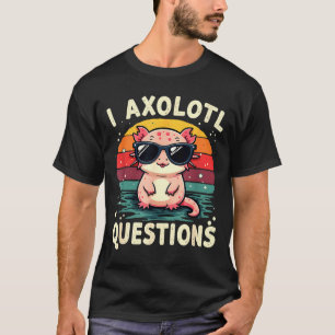 Camiseta Perguntas do Axolote Eu Lindos Desenho Retro Engra