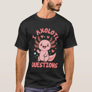 Camiseta Perguntas engraçadas de axolote para crianças meni