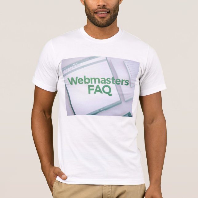 Camiseta Perguntas frequentes dos WebMasters (Frente)