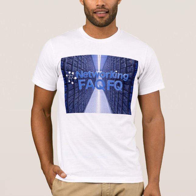 Camiseta Perguntas frequentes sobre a rede (Frente)